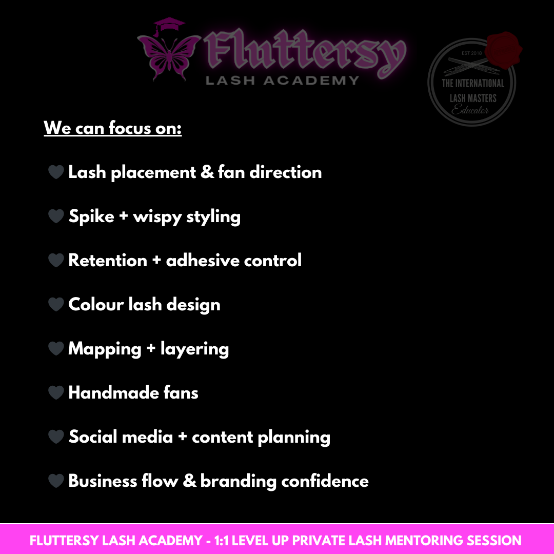 1:1 IN PERSON LEVEL UP - lash upskilling